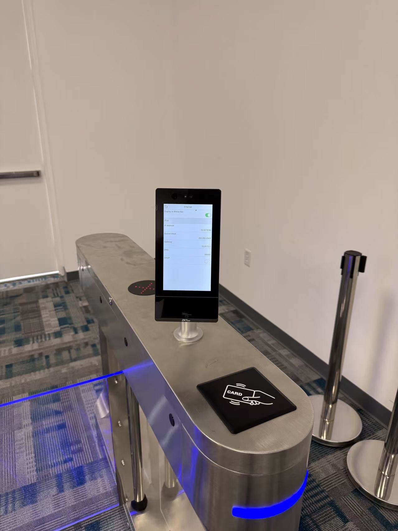 Facial recognition access-control turnstile