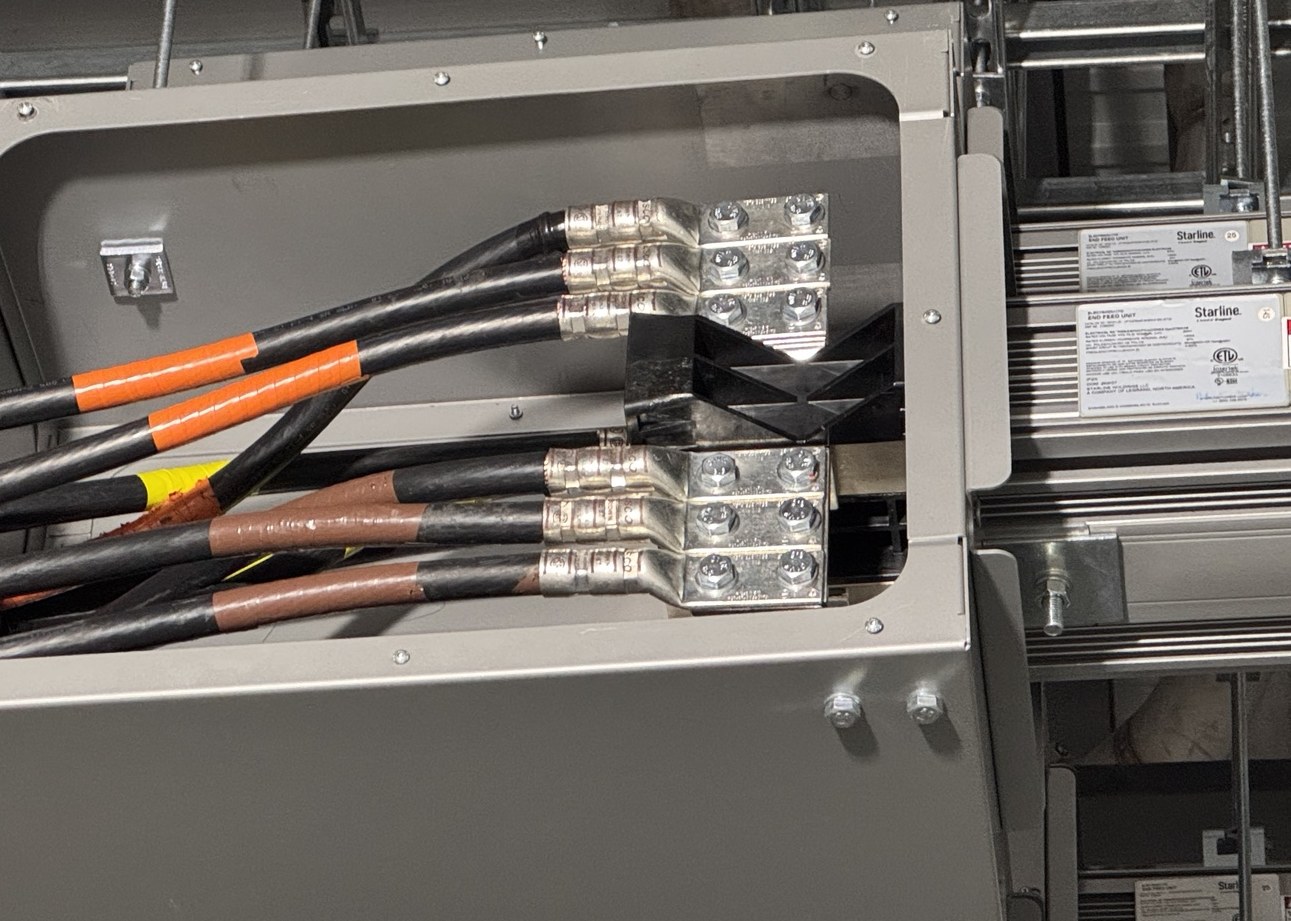 Busway and power distribution detail