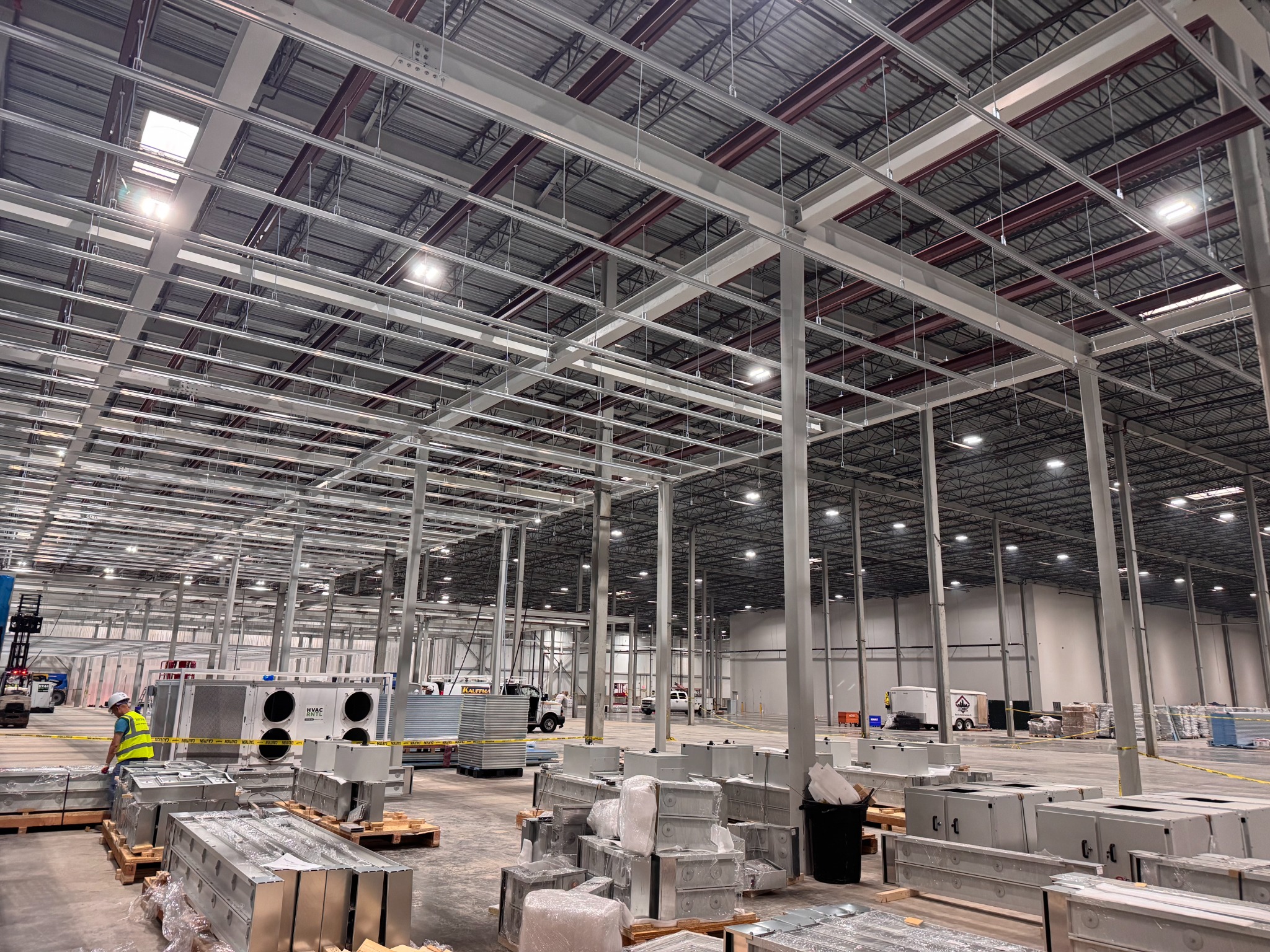 Large industrial manufacturing facility under construction