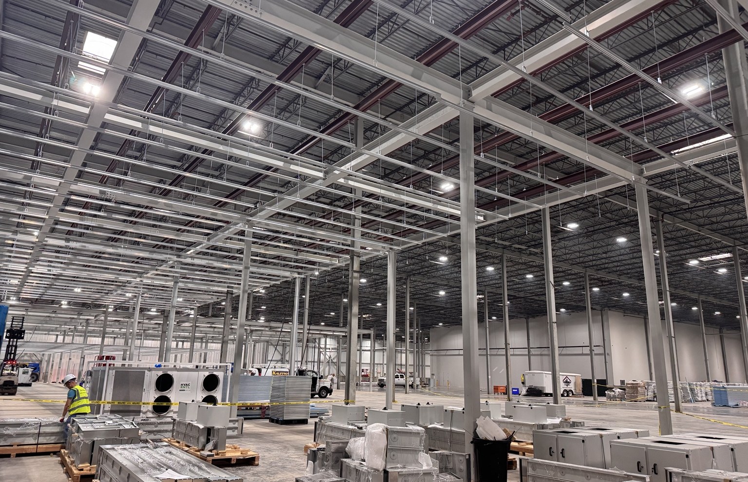 Large-scale facility under construction